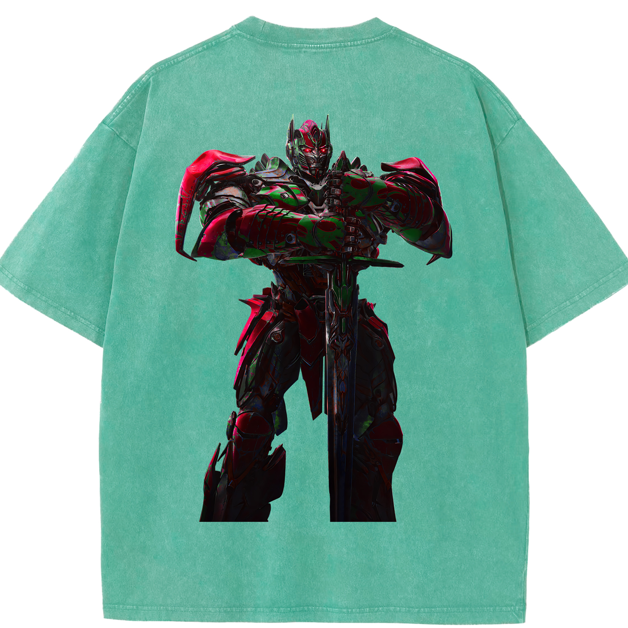 （画像用） Transformers トランスフォーマー 綿100% ヴィンテージ風 半袖Tシャツ（背面プリント）